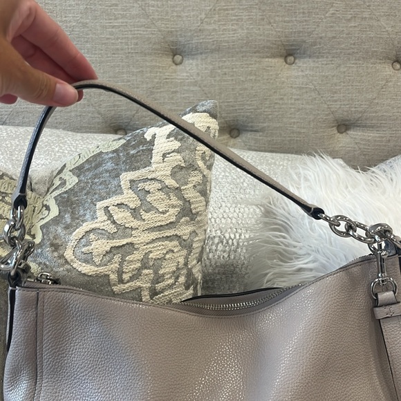 Coach 2 Way Shoulder Bag Beige - Picture 4 of 9